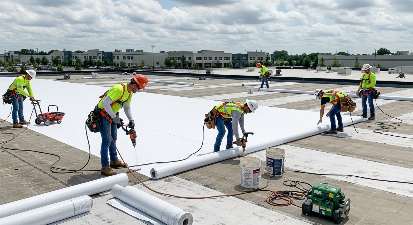 Commercial roofing services