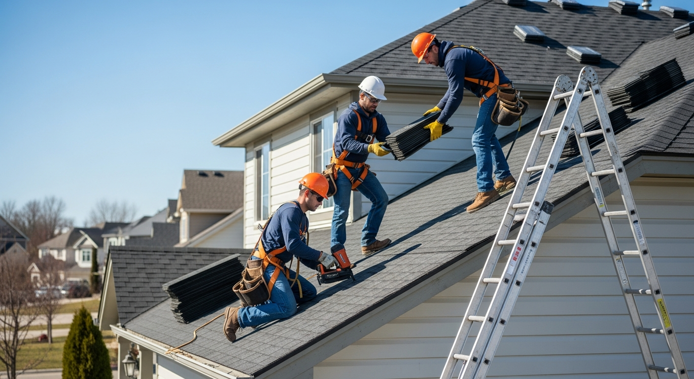 Professional roof repair service